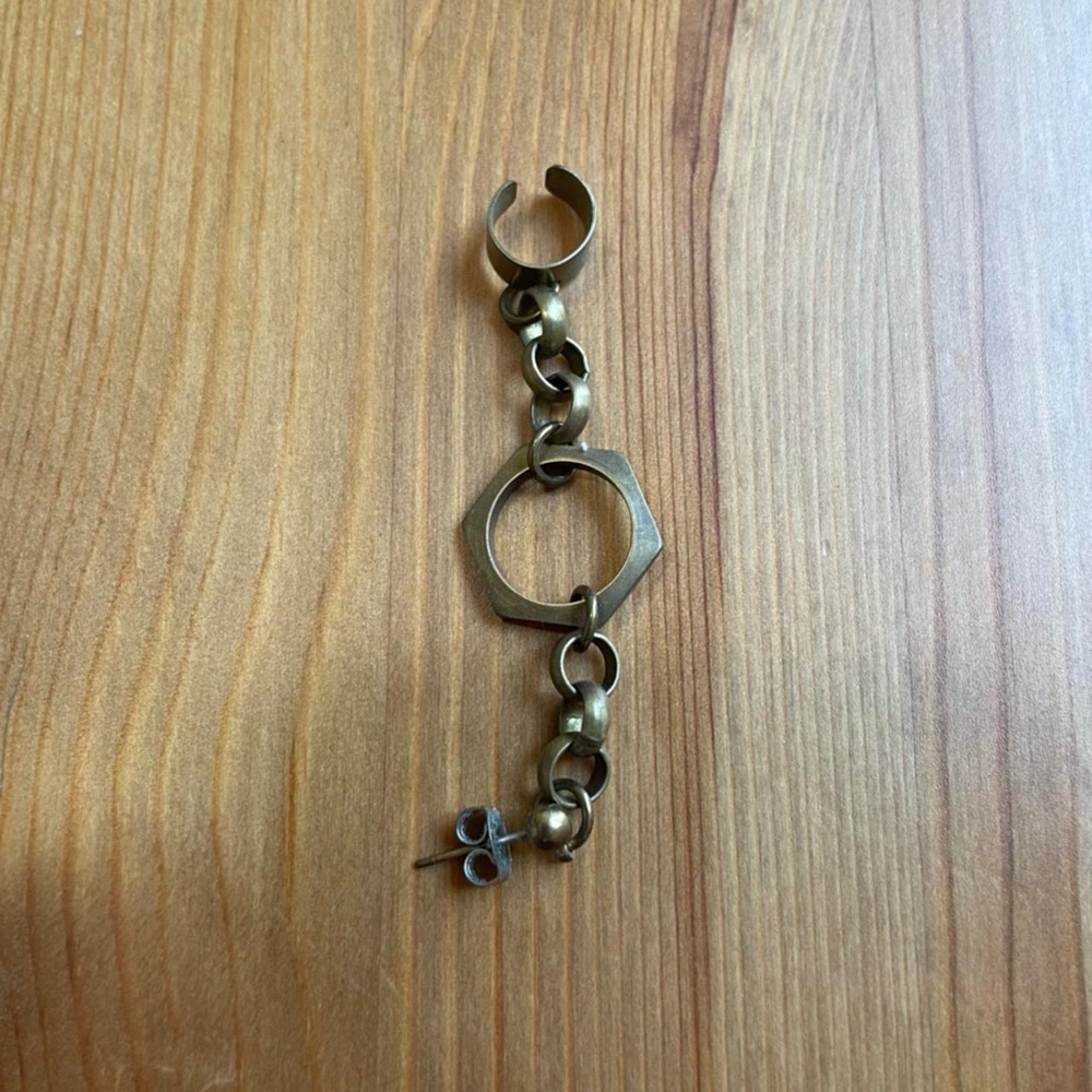 Bronze Ear Cuff Chain